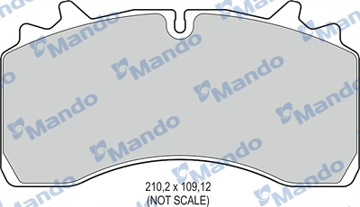 Brake Pad Set, disc brake (MBF016103)