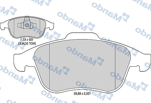 Brake Pad Set, disc brake (MBF015799)