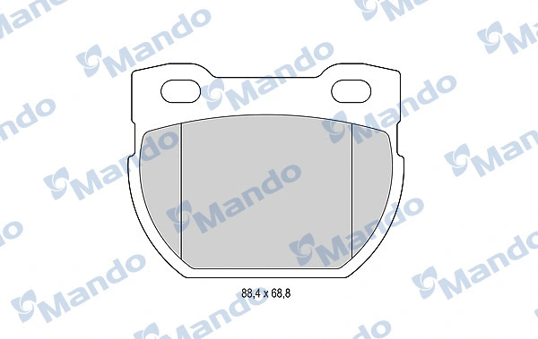 Brake Pad Set, disc brake (MBF015603)
