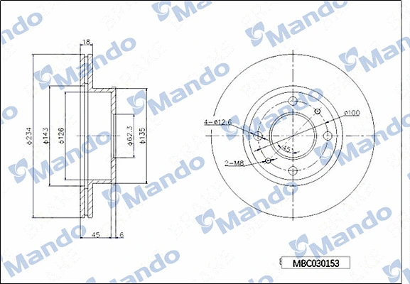 Brake Disc (MBC030153)