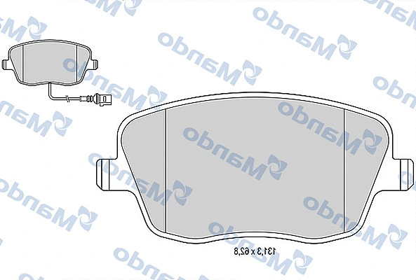 Brake Pad Set, disc brake (MBF016024)
