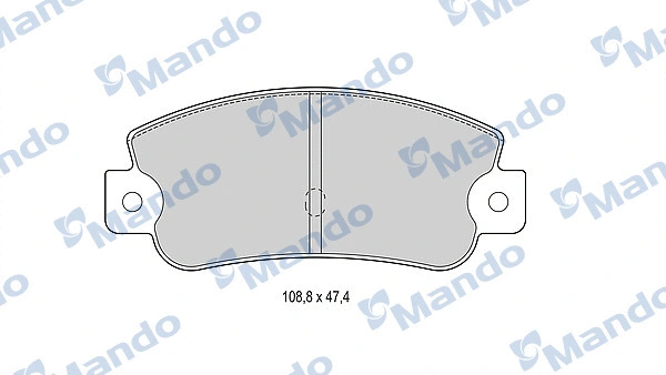 Brake Pad Set, disc brake (MBF015072)