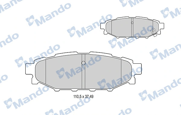 Brake Pad Set, disc brake (MBF015825)