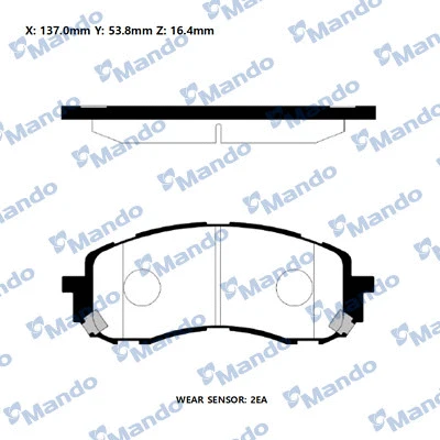 Brake Pad Set, disc brake (RMPB01NS)