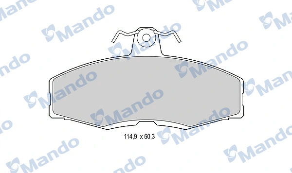 Brake Pad Set, disc brake (MBF015063)