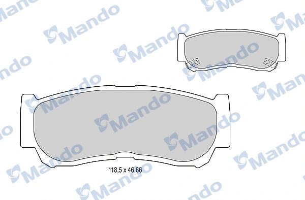 Brake Pad Set, disc brake (MBF015315)