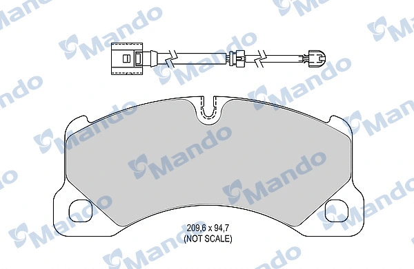 Brake Pad Set, disc brake (MBF015785)