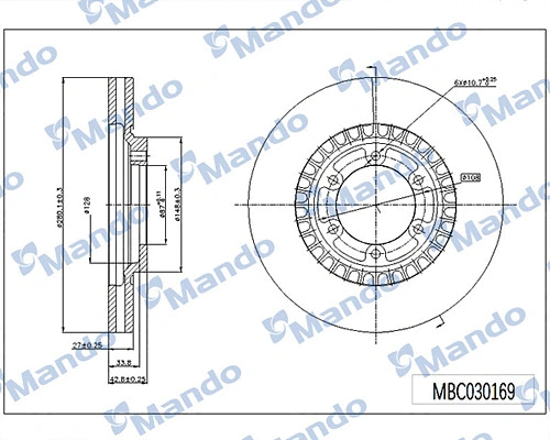 Brake Disc (MBC030169)