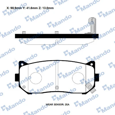 Brake Pad Set, disc brake (RMPK08NS)