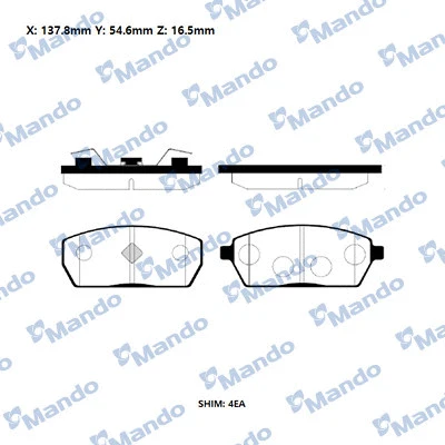 Brake Pad Set, disc brake (RMPZ06)