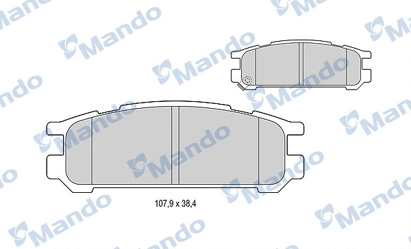 Brake Pad Set, disc brake (MBF015815)
