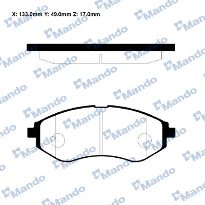 Brake Pad Set, disc brake (RMPD16NS)