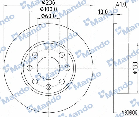 Brake Disc (MBC030002)