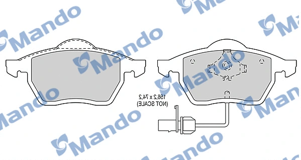 Brake Pad Set, disc brake (MBF015143)