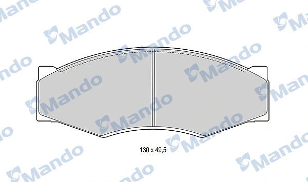Brake Pad Set, disc brake (MBF015725)