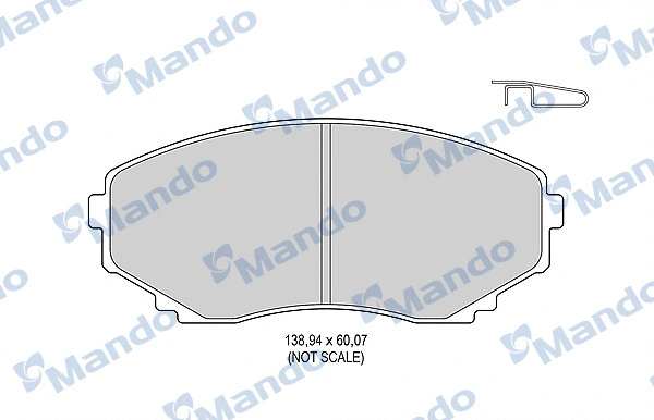 Brake Pad Set, disc brake (MBF015626)