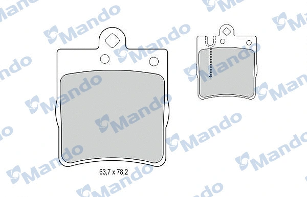 Brake Pad Set, disc brake (MBF015142)