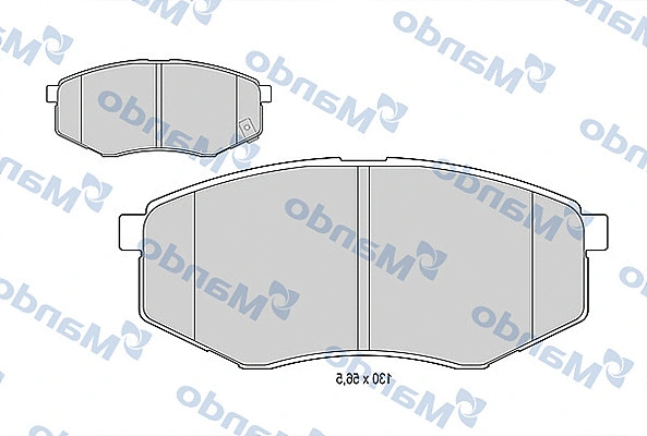 Brake Pad Set, disc brake (MBF015553)