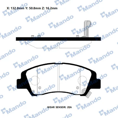 Brake Pad Set, disc brake (RMPH54)