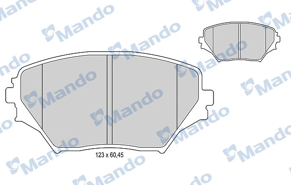 Brake Pad Set, disc brake (MBF015863)