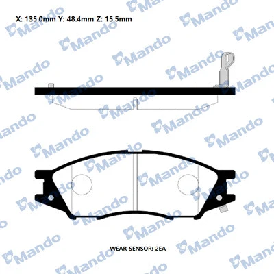Brake Pad Set, disc brake (RMPS04NS)