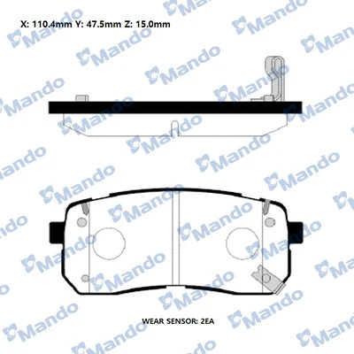 Brake Pad Set, disc brake (RMPK52)