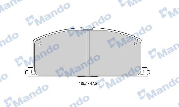Brake Pad Set, disc brake (MBF015070)