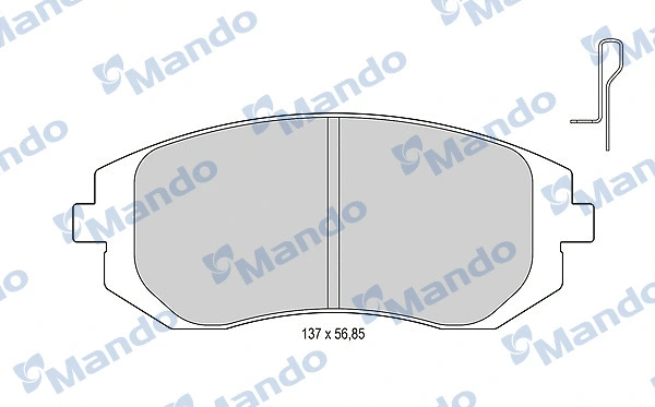 Brake Pad Set, disc brake (MBF015829)
