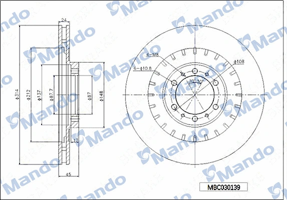 Brake Disc (MBC030139)