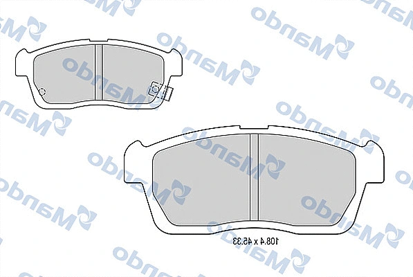 Brake Pad Set, disc brake (MBF015491)
