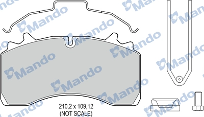 Brake Pad Set, disc brake (MBF016068)