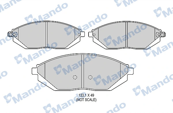 Brake Pad Set, disc brake (MBF015933)