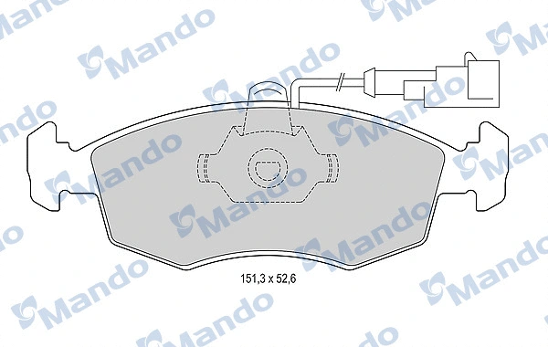 Brake Pad Set, disc brake (MBF015177)