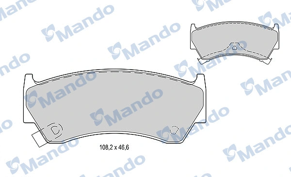 Brake Pad Set, disc brake (MBF015744)
