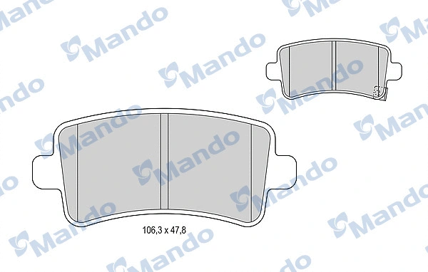 Brake Pad Set, disc brake (MBF015258)