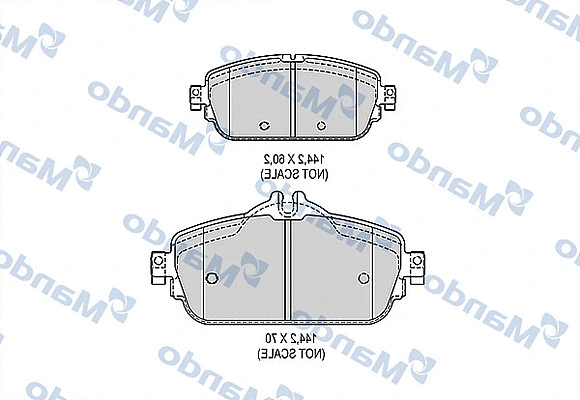 Brake Pad Set, disc brake (MBF015293)