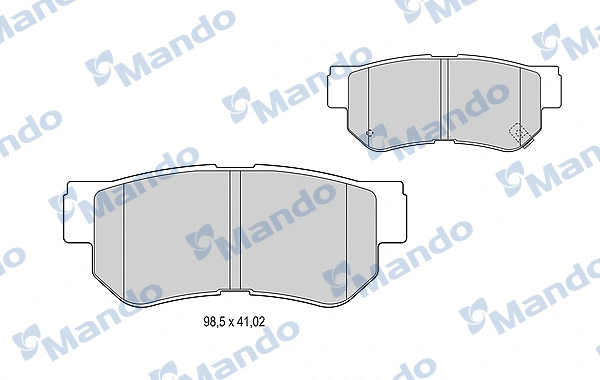 Brake Pad Set, disc brake (MBF015202)