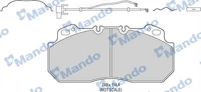 Brake Pad Set, disc brake (MBF016063)