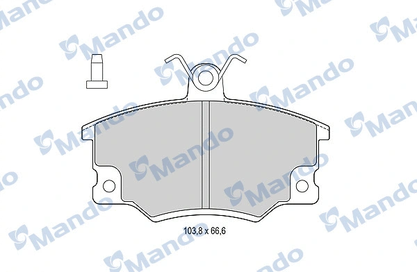 Brake Pad Set, disc brake (MBF015064)