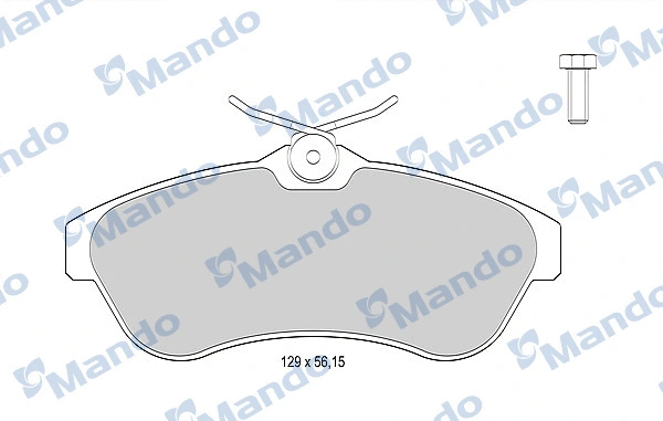 Brake Pad Set, disc brake (MBF015463)