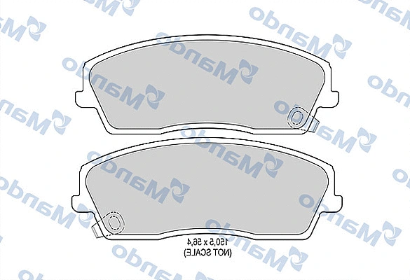 Brake Pad Set, disc brake (MBF015447)