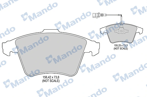 Brake Pad Set, disc brake (MBF015228)