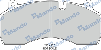 Brake Pad Set, disc brake (MBF016065)