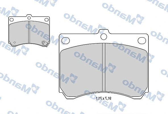 Brake Pad Set, disc brake (MBF015623)