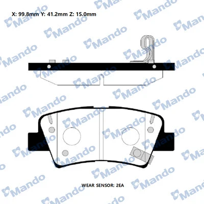Brake Pad Set, disc brake (RMPH60NS)