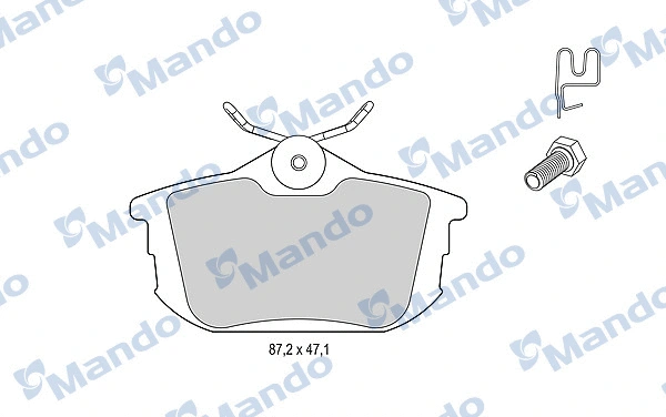 Brake Pad Set, disc brake (MBF015126)