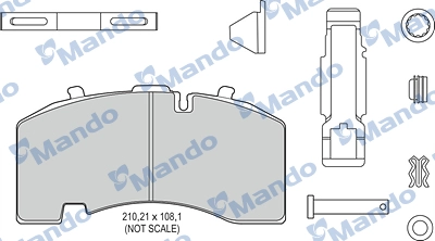 Brake Pad Set, disc brake (MBF016107)