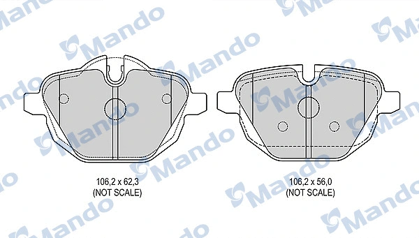 Brake Pad Set, disc brake (MBF015266)