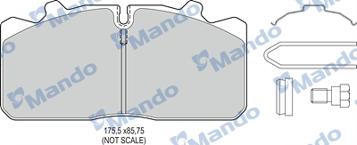 Brake Pad Set, disc brake (MBF016060)