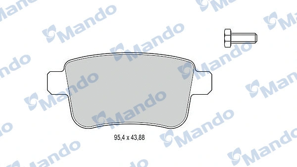 Brake Pad Set, disc brake (MBF015241)
